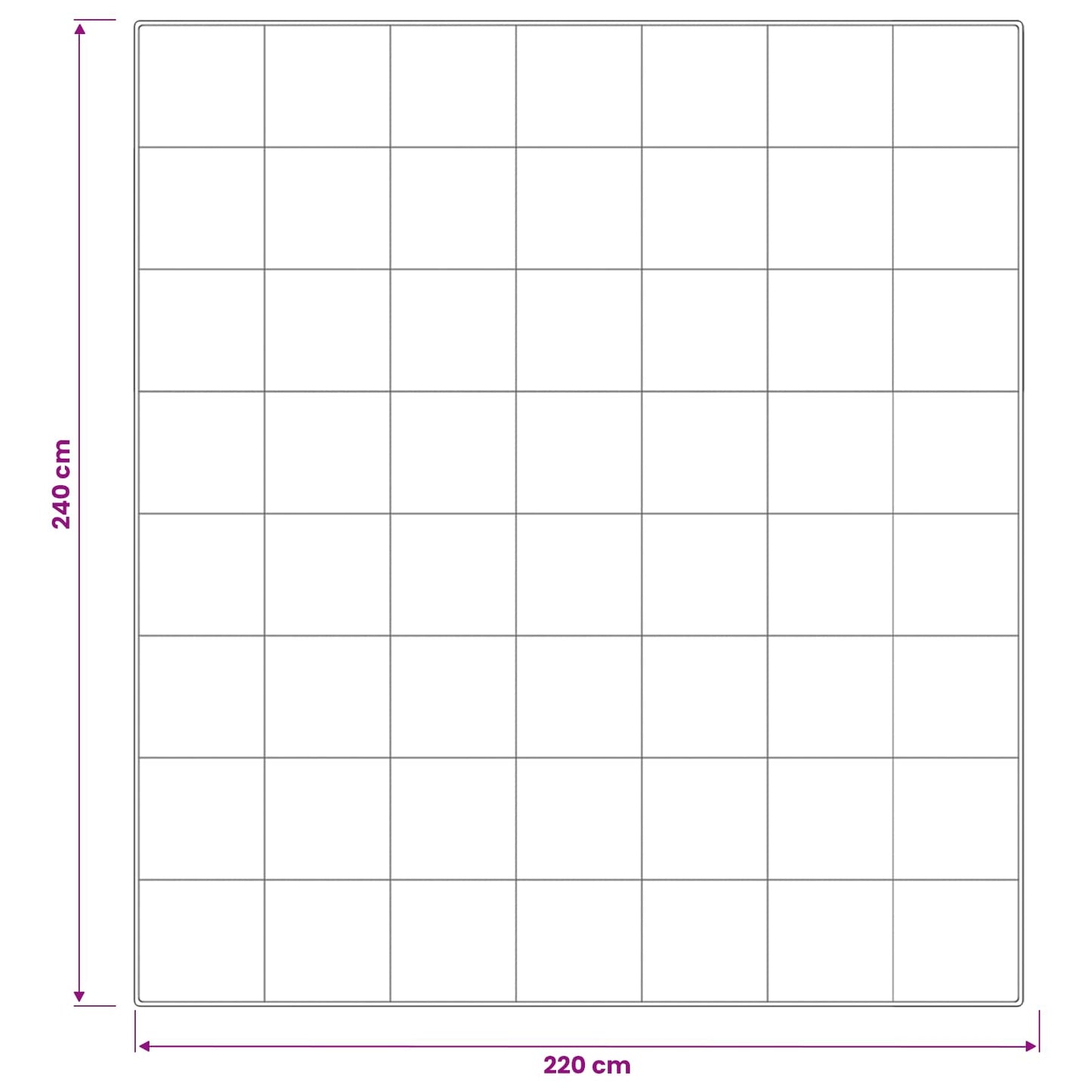 vidaXL Πάπλωμα FULDA 220 x 240 cm Χειμώνας 300 GSM 90% Χήνας Λευκό