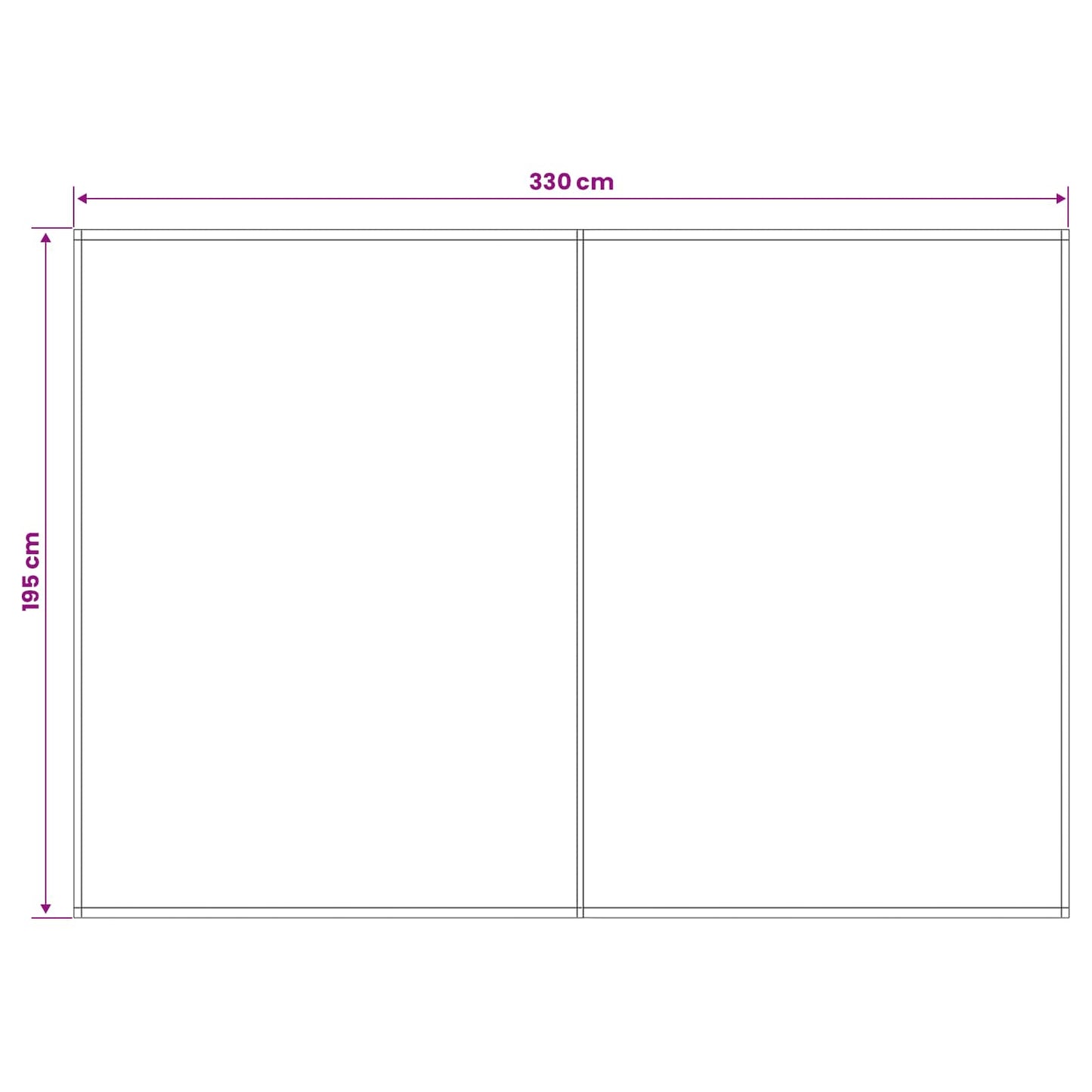 vidaXL Ύφασμα αντικατάστασης τέντας Μπλε και άσπρο 350 x 200 cm