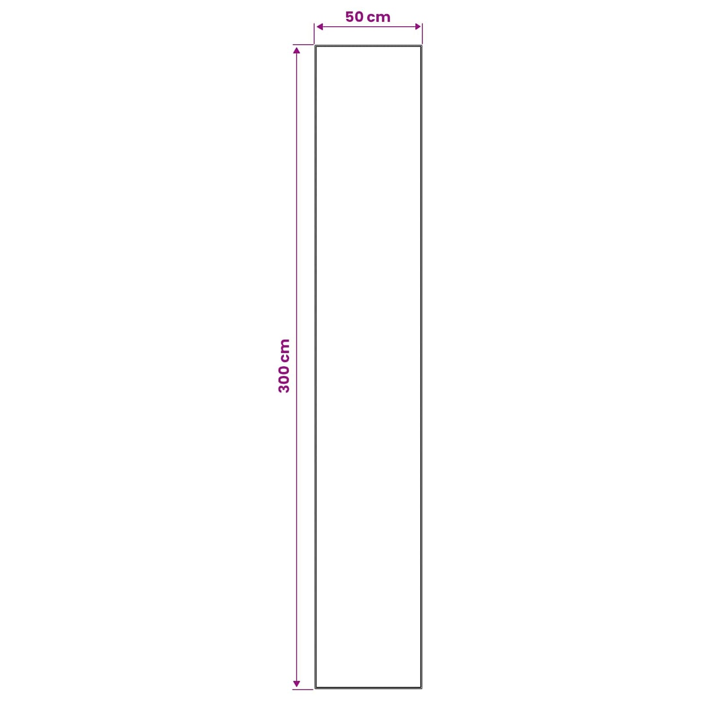 vidaXL Χαλί Runner ORIZ 1150 gsm Γκρι και Λευκό