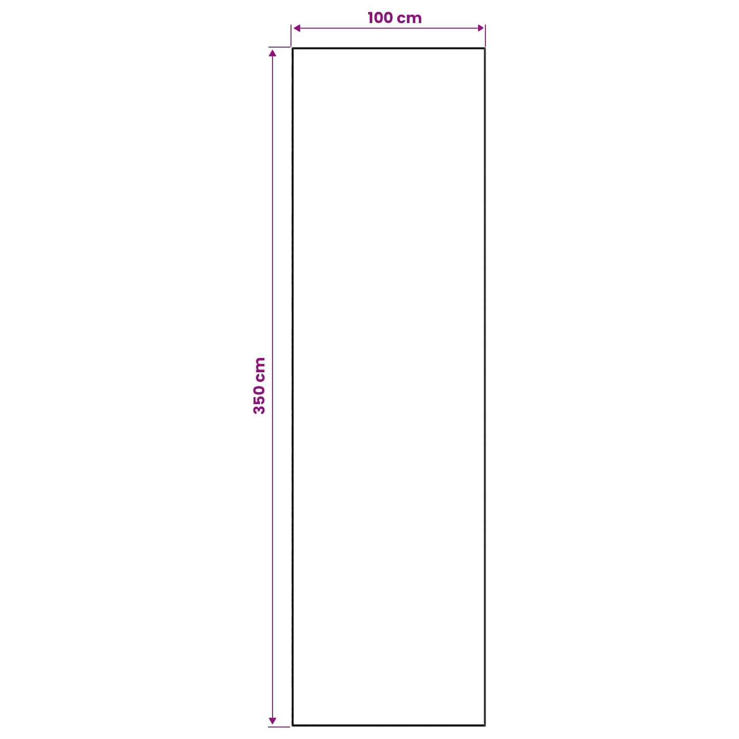 vidaXL Χαλί Runner ORIZ 1150 gsm Μαύρο δίχτυ σχέδιο