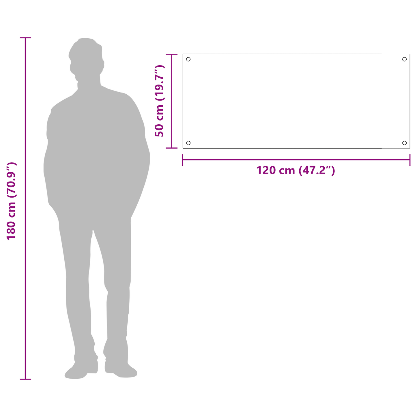 vidaXL Πλακάκι Κουζίνας Σκούρο Γκρι 120x50x0,6 εκ από Σκληρυμένο Γυαλί