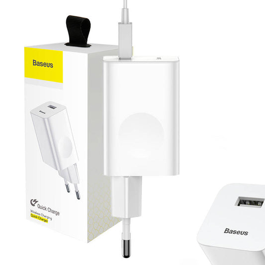Baseus Φορτιστής USB Quick Charge 3.0 (Λευκό)