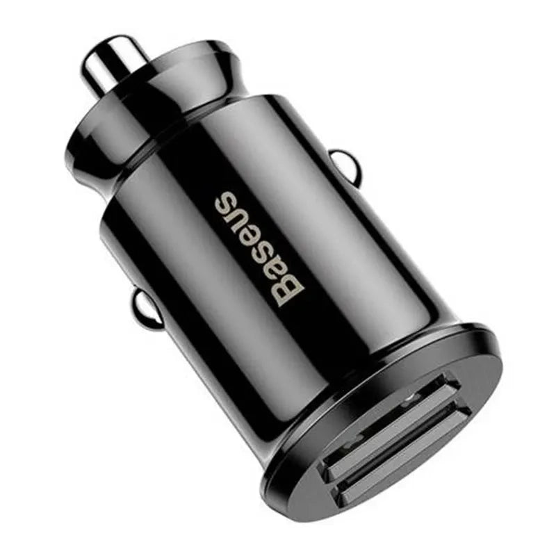 Baseus Φορτιστής Αυτοκινήτου Grain 2xUSB 5V 3.1A (Μαύρο)