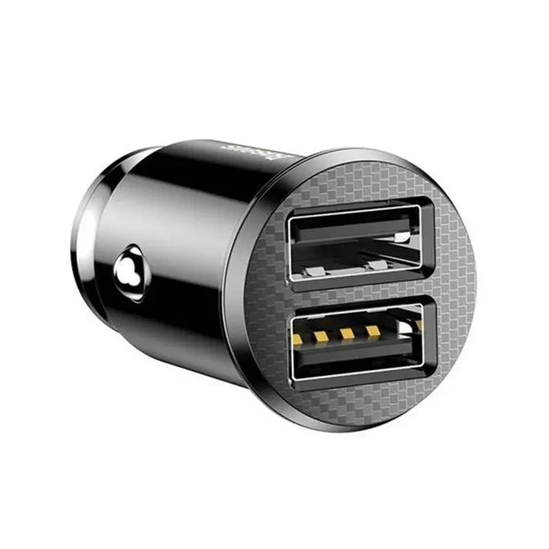 Baseus Φορτιστής Αυτοκινήτου Grain 2xUSB 5V 3.1A (Μαύρο)