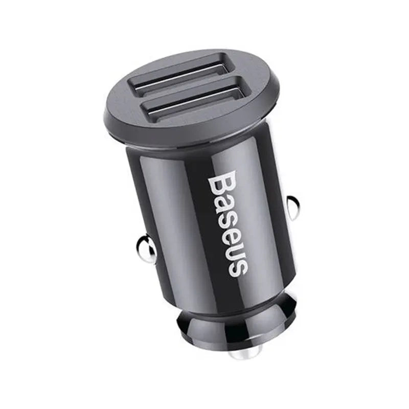 Baseus Φορτιστής Αυτοκινήτου Grain 2xUSB 5V 3.1A (Μαύρο)