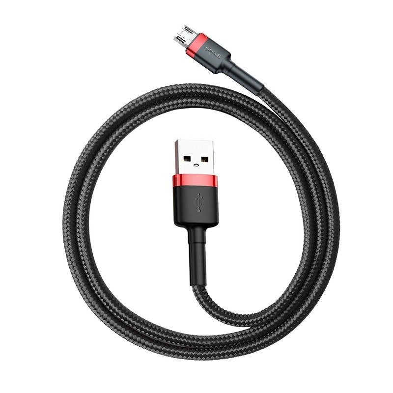 Baseus Καλώδιο MicroUSB Cafule 1.5A 2m (Κόκκινο/Μαύρο)