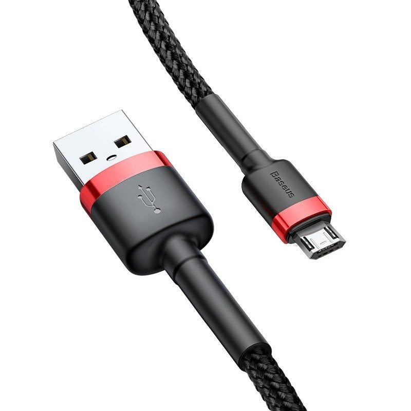 Baseus Καλώδιο MicroUSB Cafule 1.5A 2m (Κόκκινο/Μαύρο)