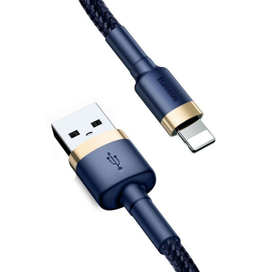 Baseus Καλώδιο Lightning Cafule 1.5A 2m (Σκούρο Μπλε/Χρυσό)