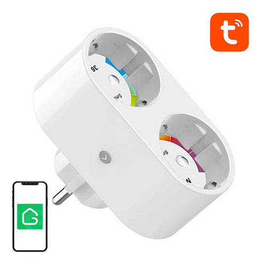 Gosund Διπλή Έξυπνη Πρίζα Εξωτερική WiFi SP211 3500W Tuya (Λευκό)
