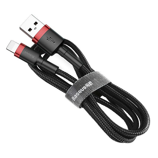 Baseus Καλώδιο USB σε Lightning Cafule 2.4A 1m (Κόκκινο/Μαύρο)