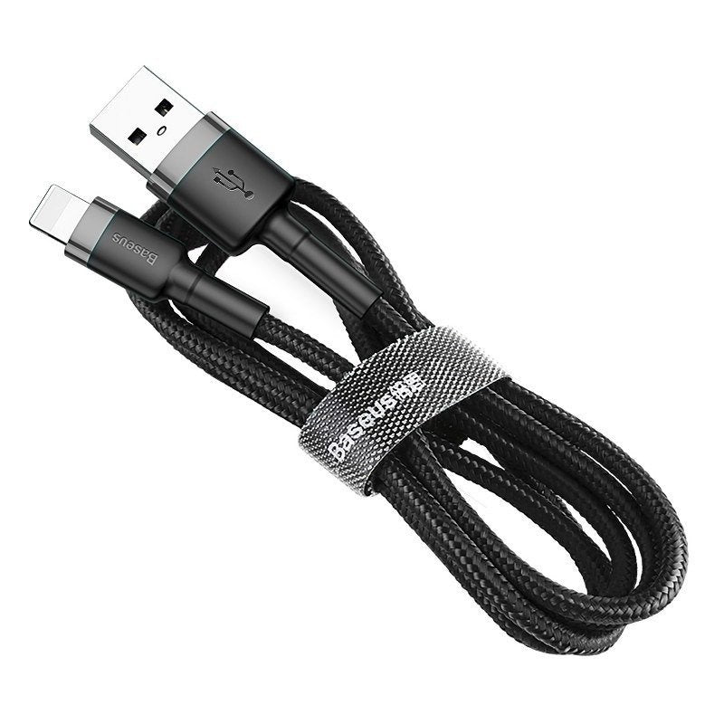 Baseus Καλώδιο USB σε Lightning Cafule 2.4A 1m (Γκρι/Μαύρο)