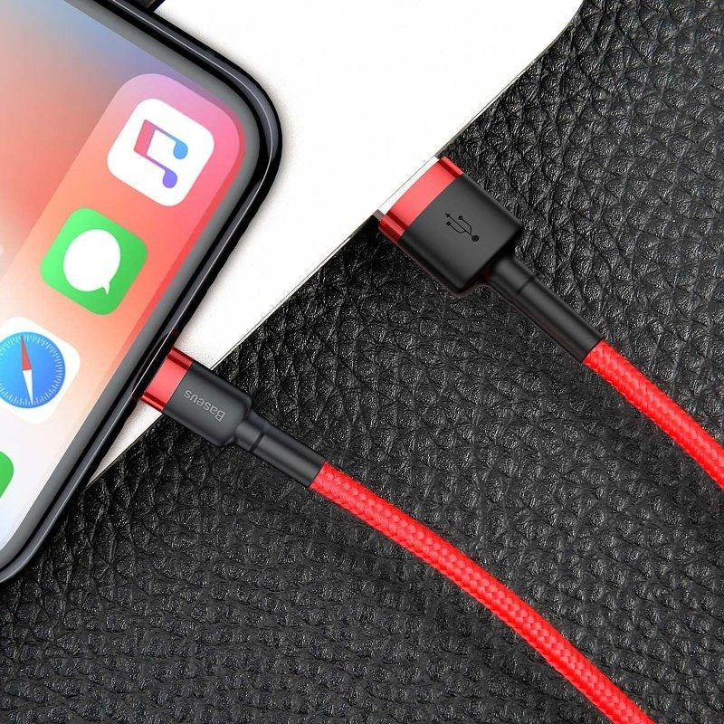 Baseus Καλώδιο USB σε Lightning Cafule 1.5A 2m (Κόκκινο)