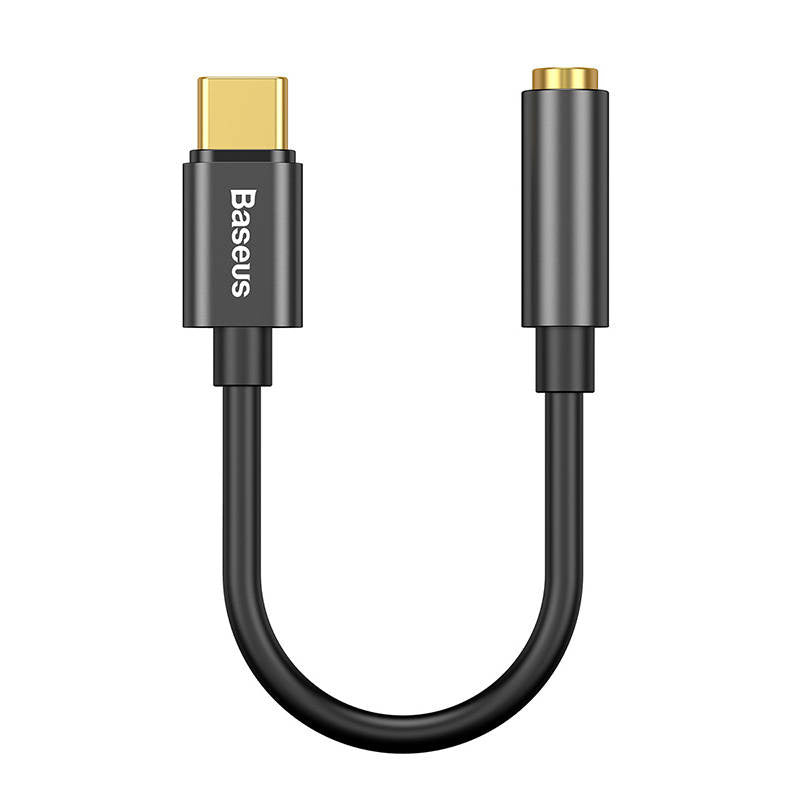 Baseus Μετατροπέας Ήχου USB-C σε Mini Jack 3.5mm L54 (Μαύρο)