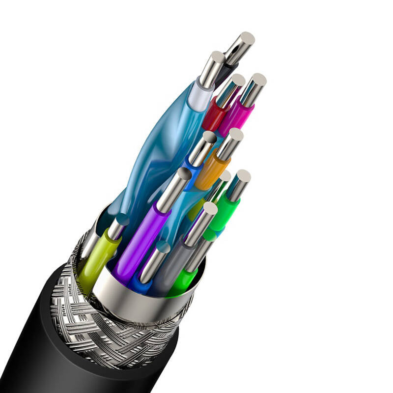 Baseus Καλώδιο 4KHDMI Male σε 4KHDMI Male Cafule 5m (Μαύρο)