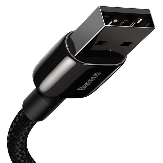 Baseus Καλώδιο USB σε Lightning Tungsten Gold 2.4A 1m (Μαύρο)
