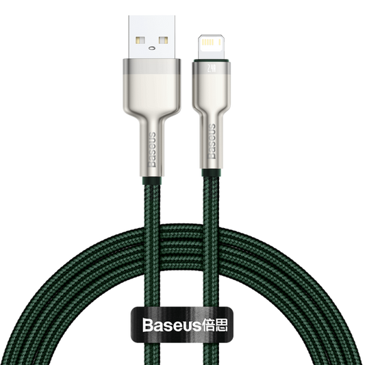 Baseus Καλώδιο USB σε Lightning Cafule, 2.4A, 1m (Πράσινο)