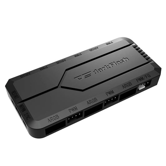 Darkflash Μονάδα ελέγχου ανεμιστήρα RC2 RGB PWM (Μαύρο)