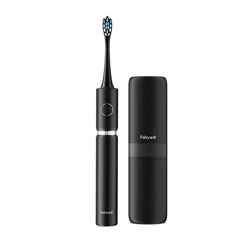 Sonic toothbrush with head set and case FairyWill FW-P11 (Black)