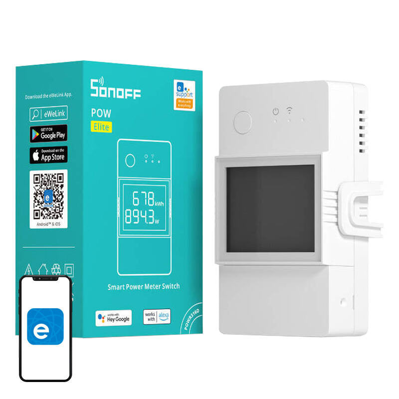Sonoff Έξυπνος Διακόπτης/Μετρητής Ισχύος WiFi POWR316D (Λευκό)
