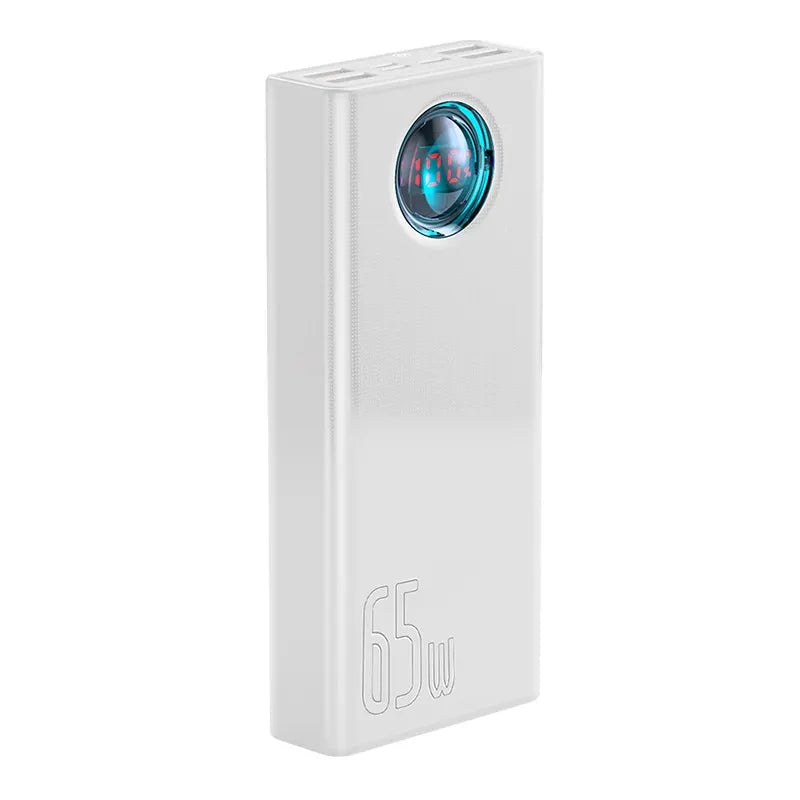 Baseus Powerbank Amblight 30000mAh 4xUSB USB-C 65W (Λευκό)