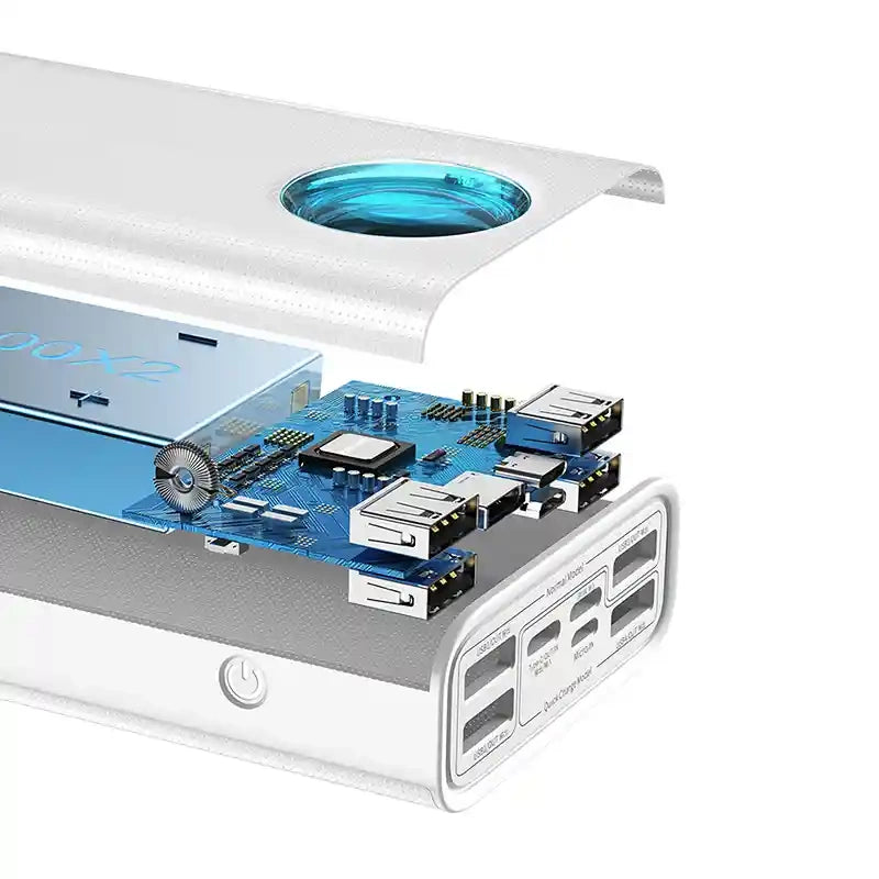 Baseus Powerbank Amblight 30000mAh 4xUSB USB-C 65W (Λευκό)