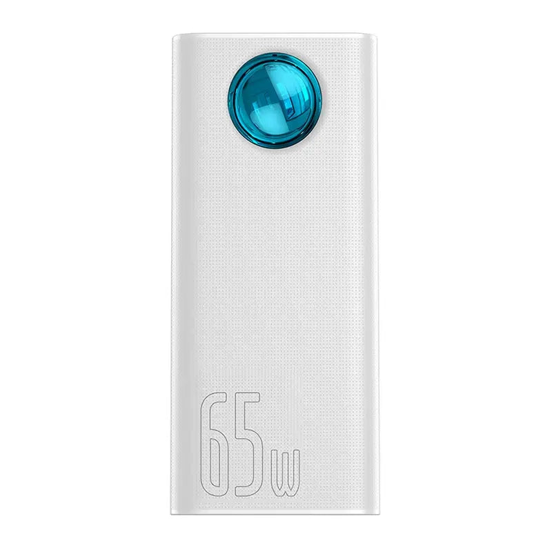 Baseus Powerbank Amblight 30000mAh 4xUSB USB-C 65W (Λευκό)