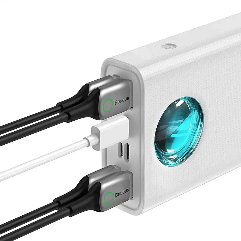 Baseus Powerbank Amblight 30000mAh 4xUSB USB-C 65W (Λευκό)