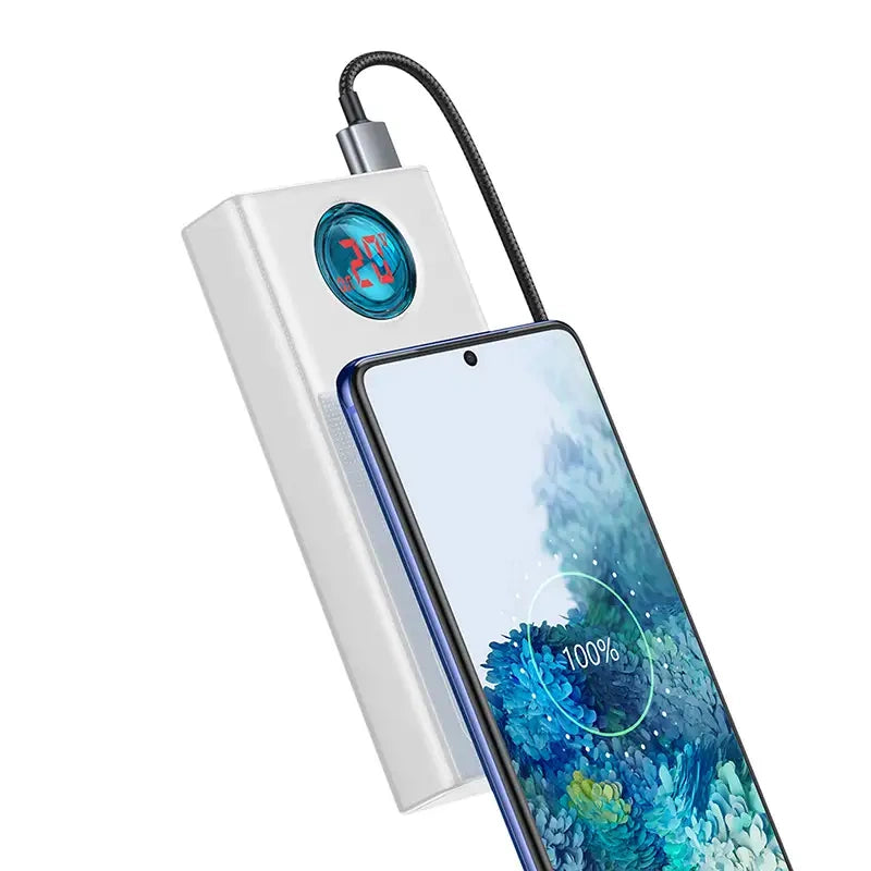 Baseus Powerbank Amblight 30000mAh 4xUSB USB-C 65W (Λευκό)