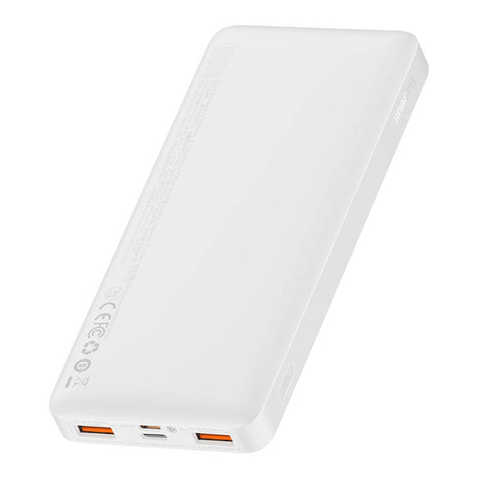 Baseus Powerbank Bipow 10000mAh, 2xUSB, USB-C, 20W (Λευκό)
