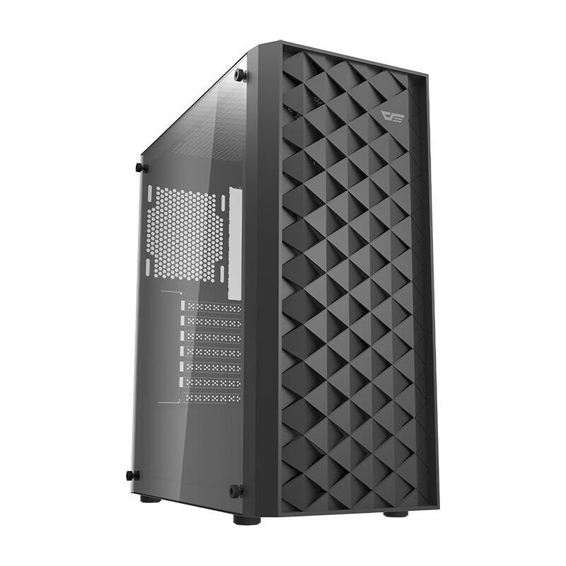Darkflash DK351 θήκη υπολογιστή (μαύρη) + 4 ανεμιστήρες RGB