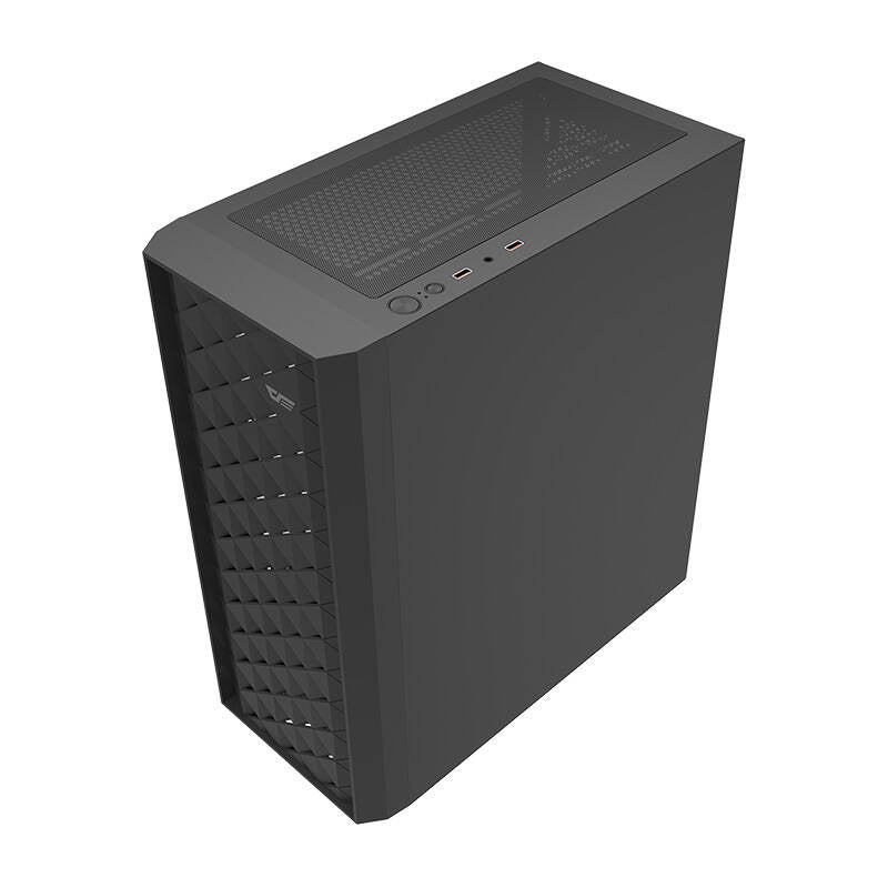 Darkflash DK351 θήκη υπολογιστή (μαύρη) + 4 ανεμιστήρες RGB