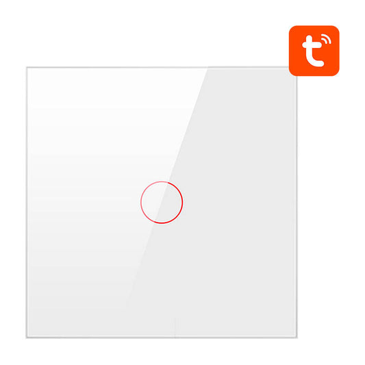 Avatto Έξυπνος Διακόπτης Χωνευτός ZigBee ZTS02-EU-W1 (1 κουμπί) TUYA (Λευκό)