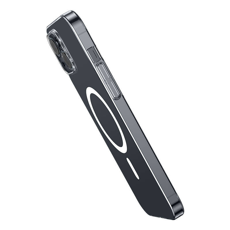 Baseus Μαγνητική Θήκη Magnetic Crystal Clear για iPhone 13 + Προστατευτικό Οθόνης Tempered Glass (Διαφανές)