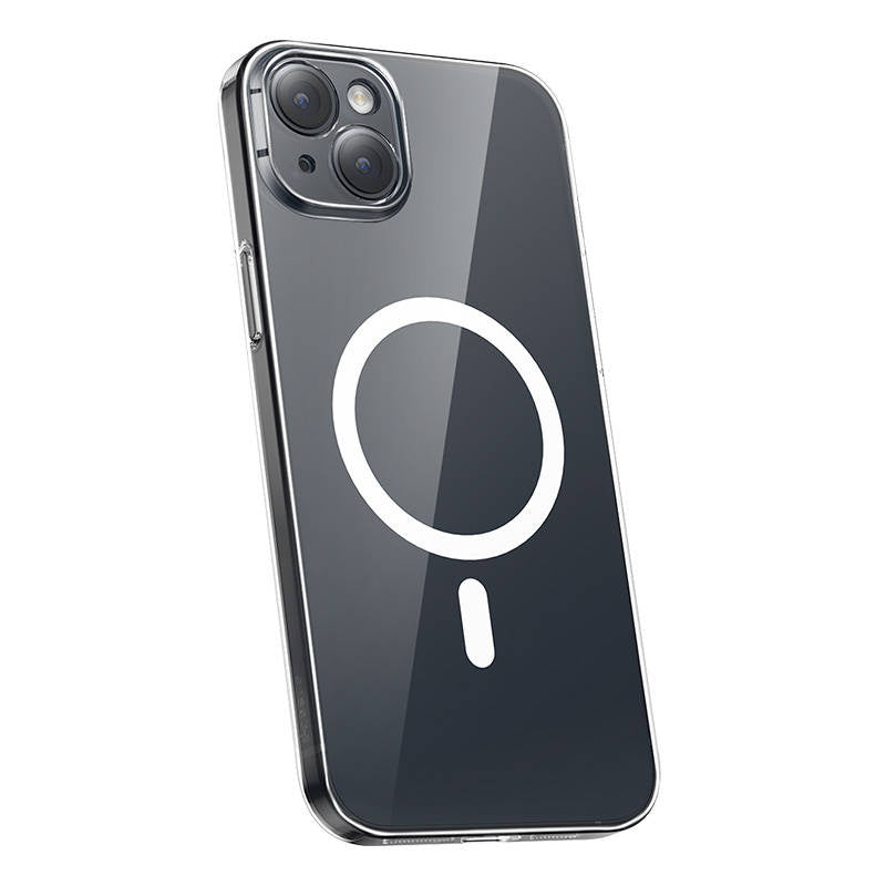 Baseus Μαγνητική Θήκη Magnetic Crystal Clear για iPhone 13 + Προστατευτικό Οθόνης Tempered Glass (Διαφανές)