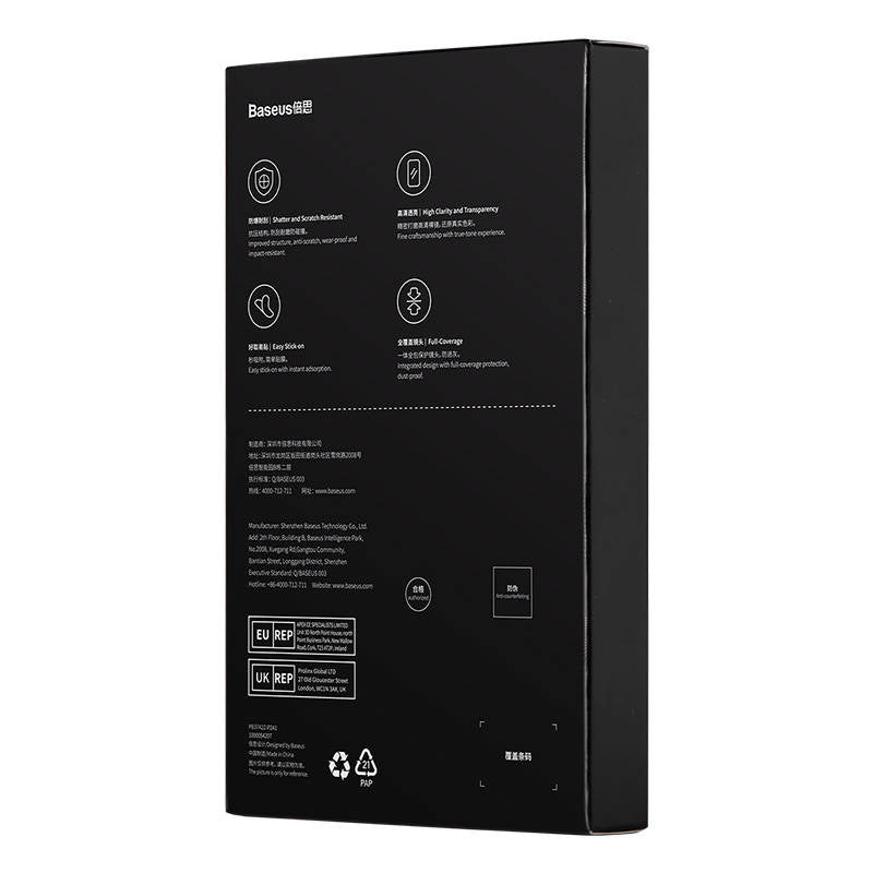 Baseus Προστατευτικό Φακών Κάμερας Tempered Glass για iPhone 13 Pro/13 Pro Max (Διαφανές)