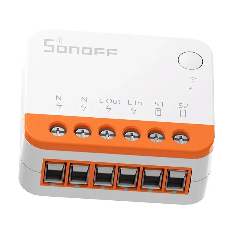 Sonoff Έξυπνος Ενδιάμεσος Διακόπτης WiFi MINIR4 (Λευκό)