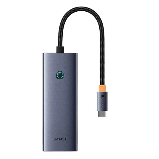 Baseus Docking Station UltraJoy USB-C σε HDMI4K 30Hz + 3xUSB 3.0 + PD, 5σε1 (Γκρι)