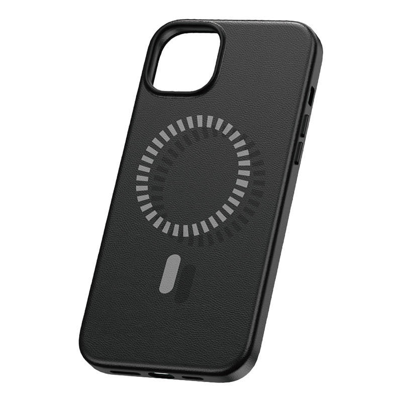 Baseus Μαγνητική Θήκη Τηλεφώνου Fauxther Series για iPhone 15 ProMax (Μαύρο)