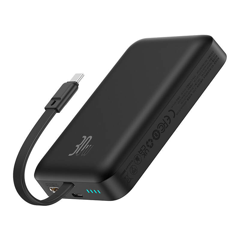 Baseus Powerbank Magnetic Mini MagSafe 10000mAh, USB-C 30W (Μαύρο)