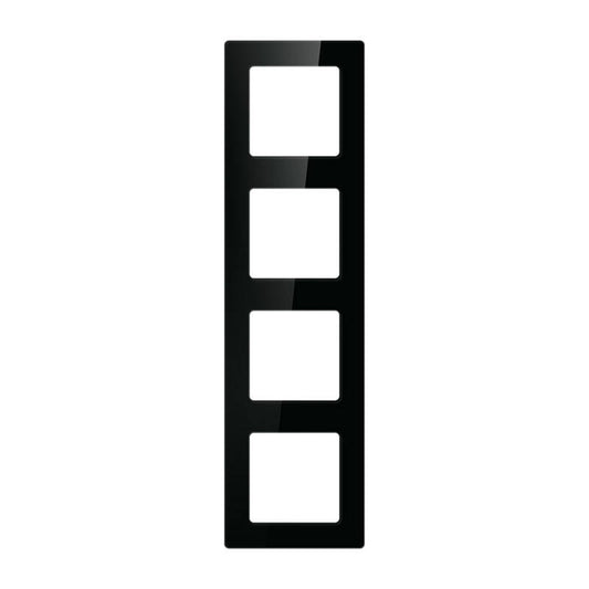 Avatto Τετραπλό Πλαίσιο Διακόπτη N-TS10-Frame-B4 (Μαύρο)