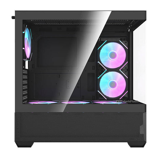 Darkflash Κουτί Υπολογιστή DS900 AIR με 6 ανεμιστήρες ARGB (Μαύρο)