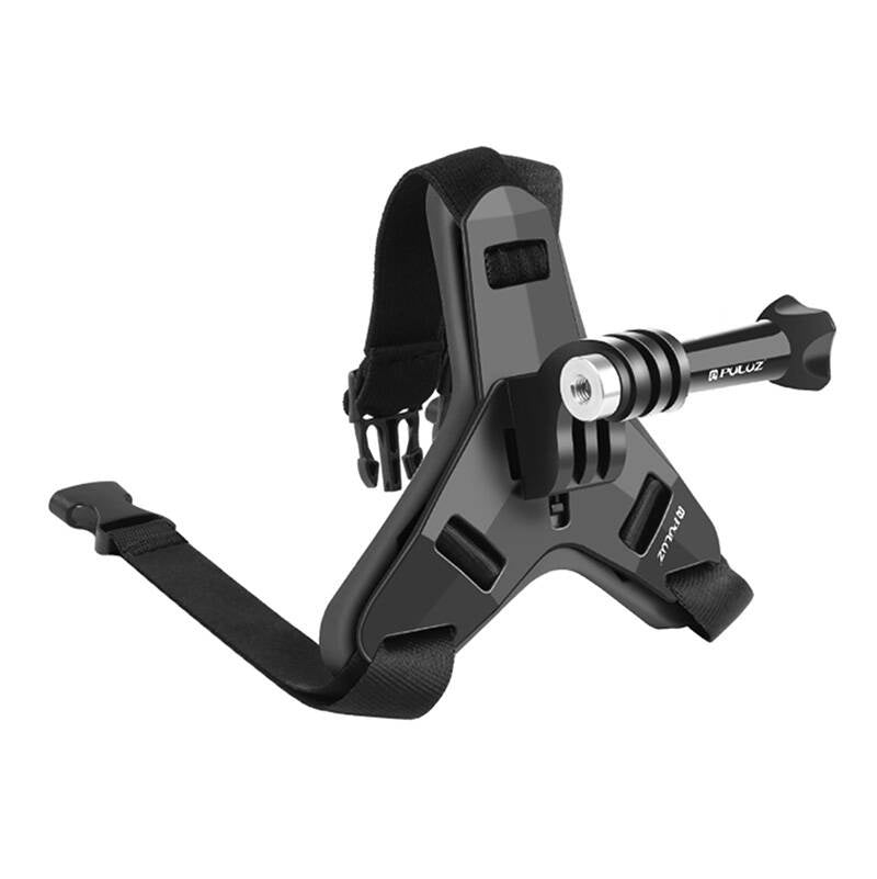 Motorcycle Helmet Chin Strap Mount PULUZ for action cameras  (including X5 / X4, Osmo Action 5 Pro)