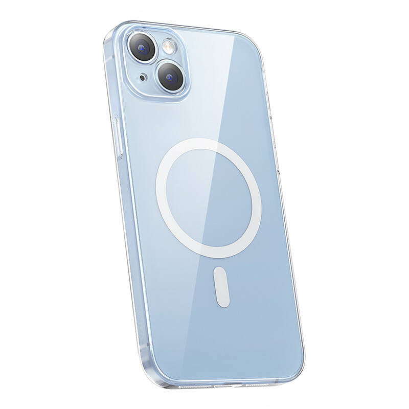 Baseus Μαγνητική Θήκη Crystal Series για iPhone 14 Plus + Προστατευτικό Οθόνης Tempered Glass (Διαφανές)