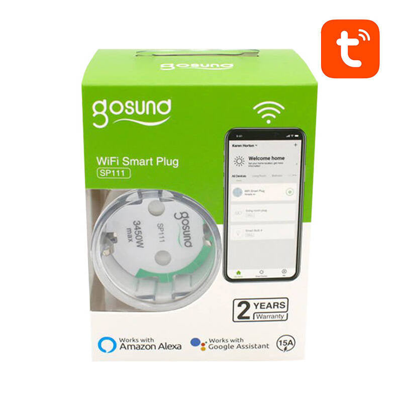 Gosund Έξυπνη Πρίζα WiFi SP111, 3680W 16A, Tuya (4τμχ) (Λευκό)