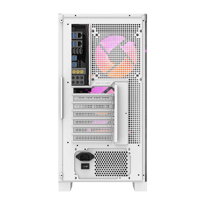 Darkflash DRX70 MESH θήκη υπολογιστή (λευκή) + 4 ανεμιστήρες RGB
