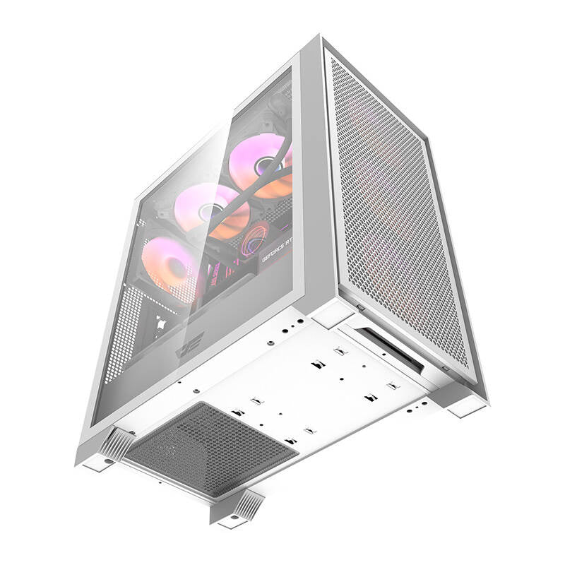 Darkflash DRX70 MESH θήκη υπολογιστή (λευκή) + 4 ανεμιστήρες RGB