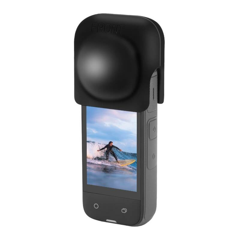 Silicone lens cover PULUZ for Insta360 X4 (black)