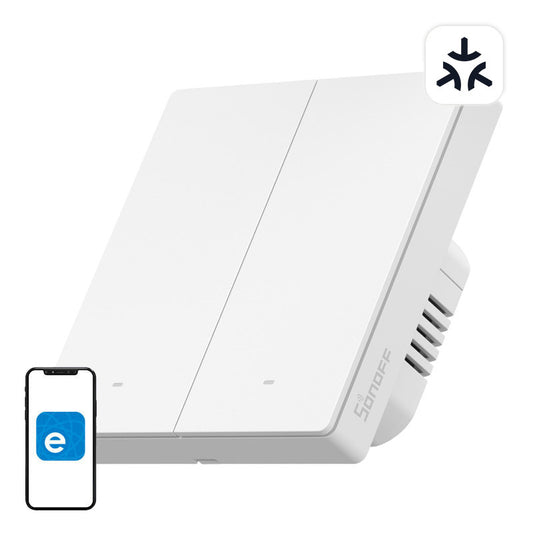 Smart wall switch SONOFF M5-2C-86W Matter (2-channel)