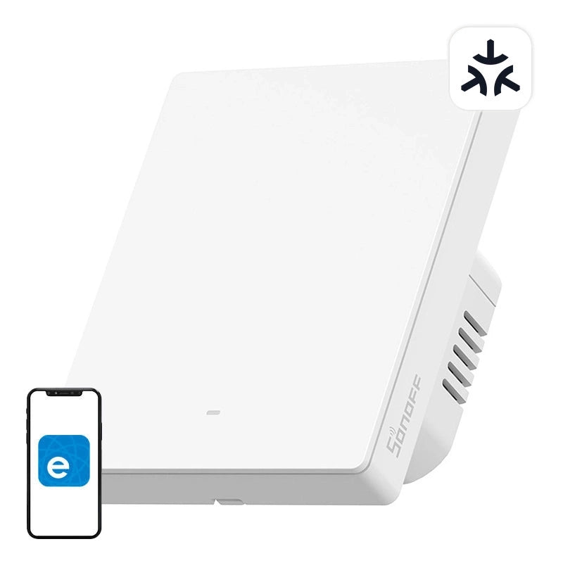 Smart wall switch SONOFF M5-1C-80W Matter (1-channel, to frame)