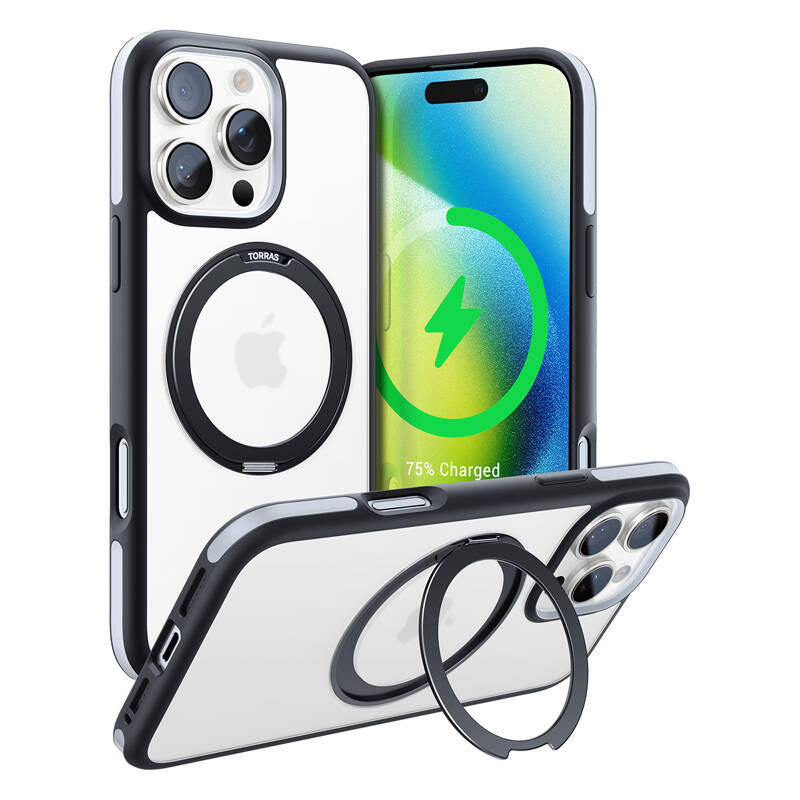 Etui Torras Ostand R Fusion for iPhone 16 Pro (Black)